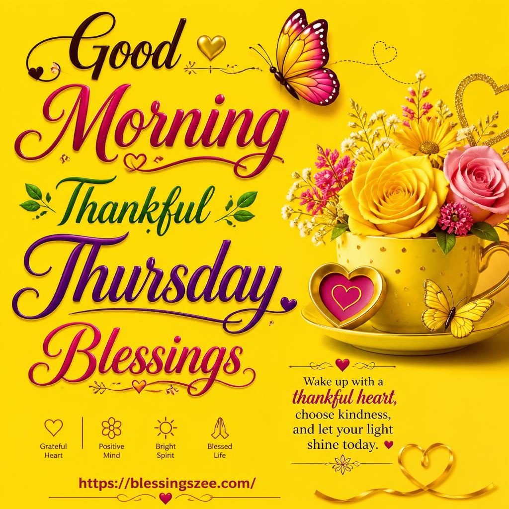 Good Morning Thankful Thursday Blessings