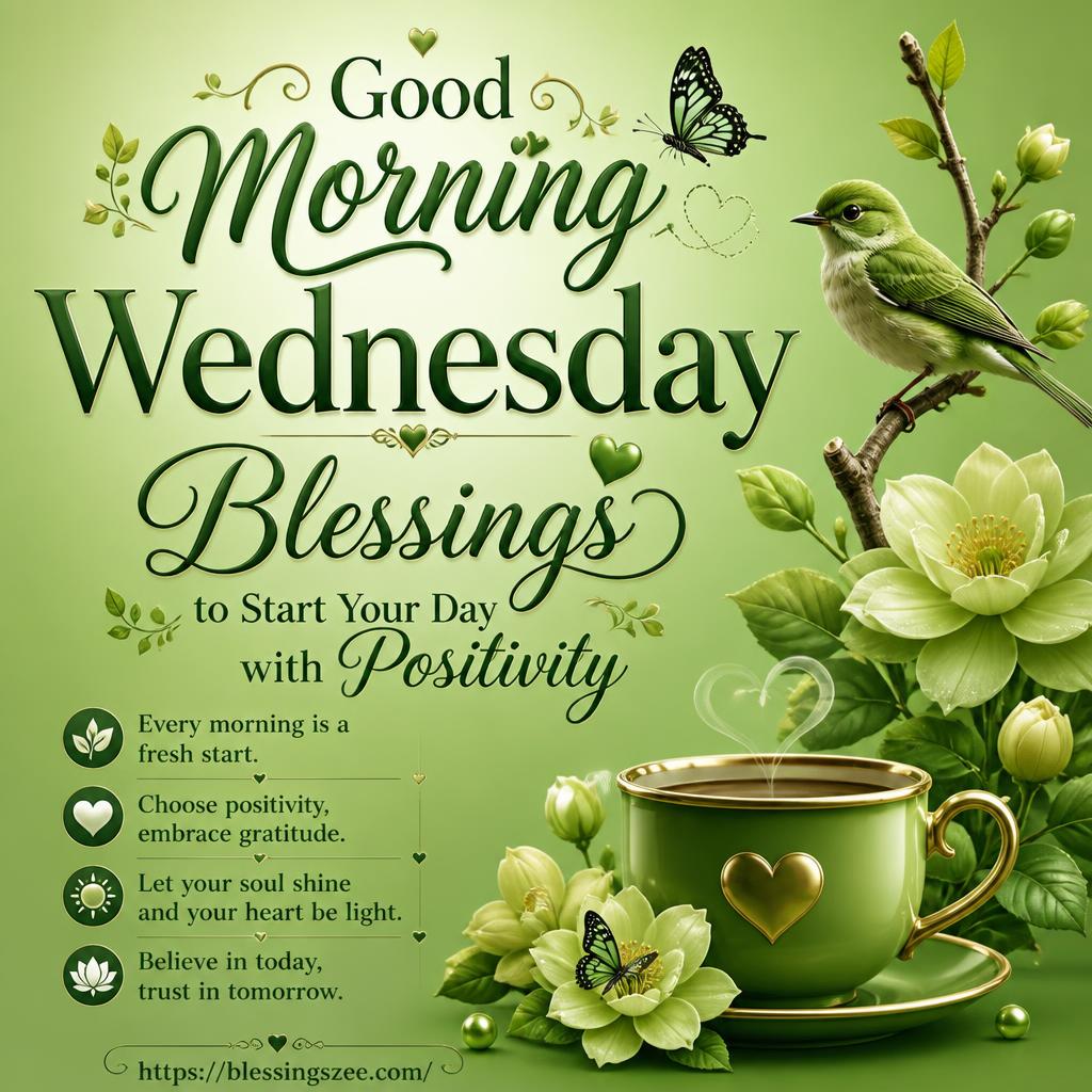 Good Morning Wednesday Blessings to Start Your Day with Positivity