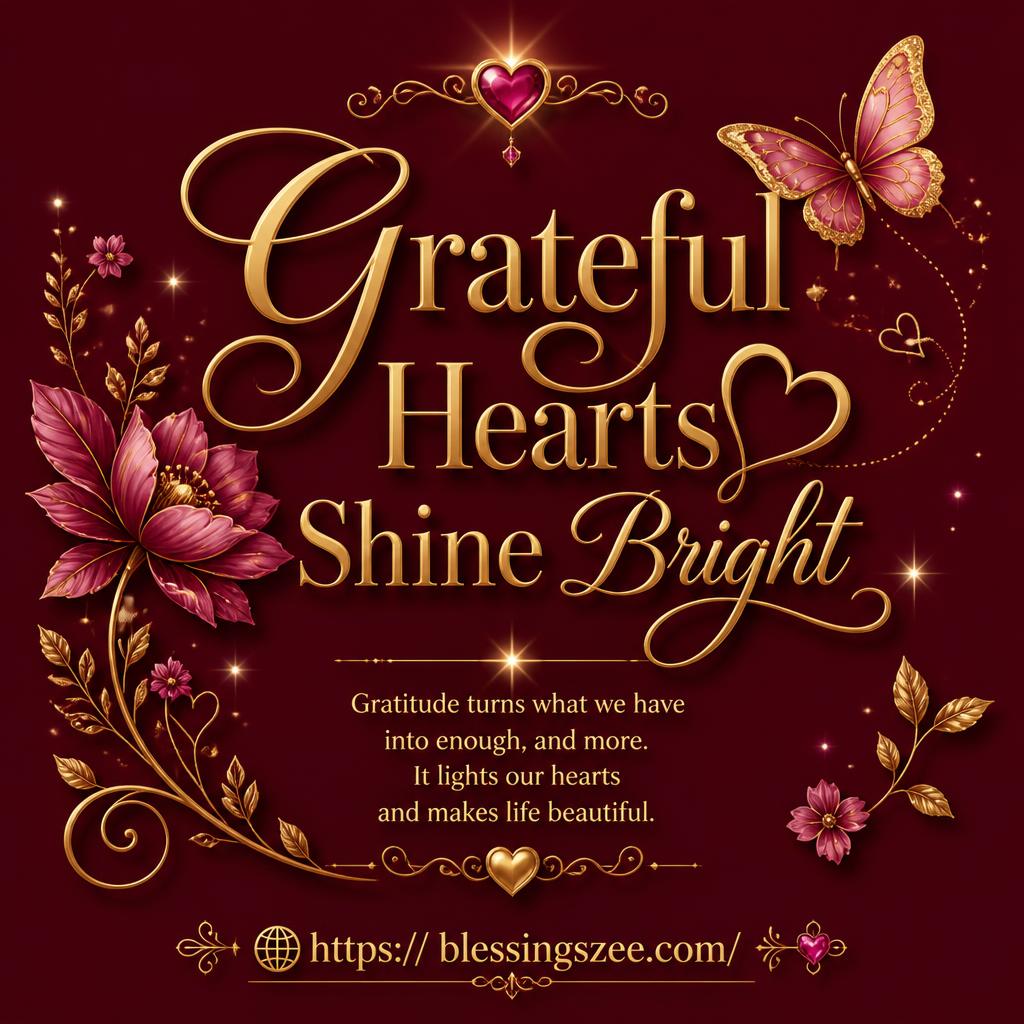 Grateful Hearts Shine Bright