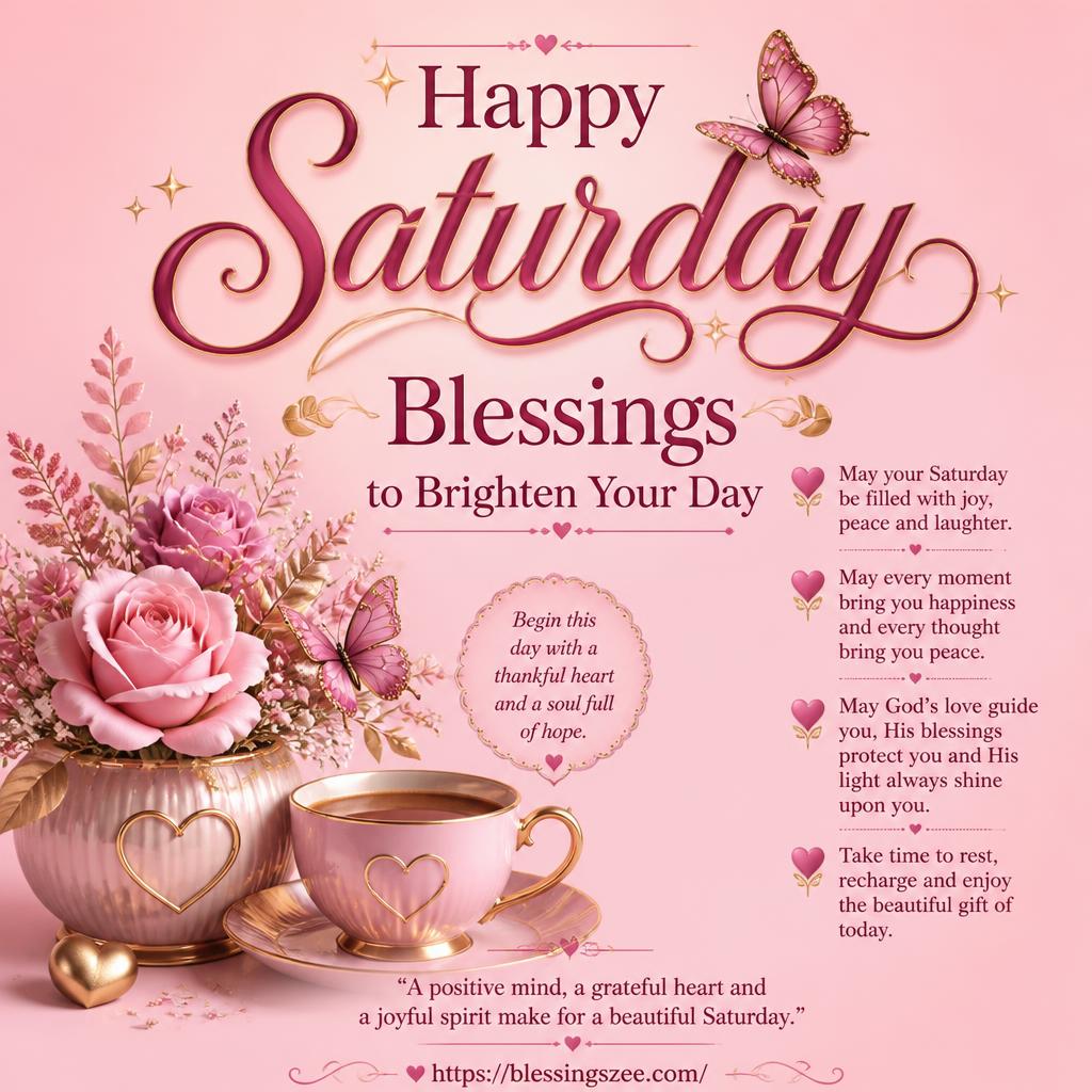 Happy Saturday Blessings to Brighten Your Day