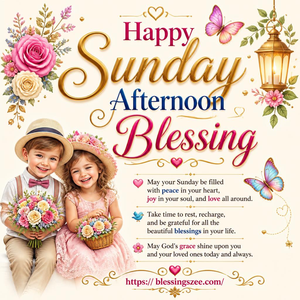 Happy Sunday Afternoon Blessing