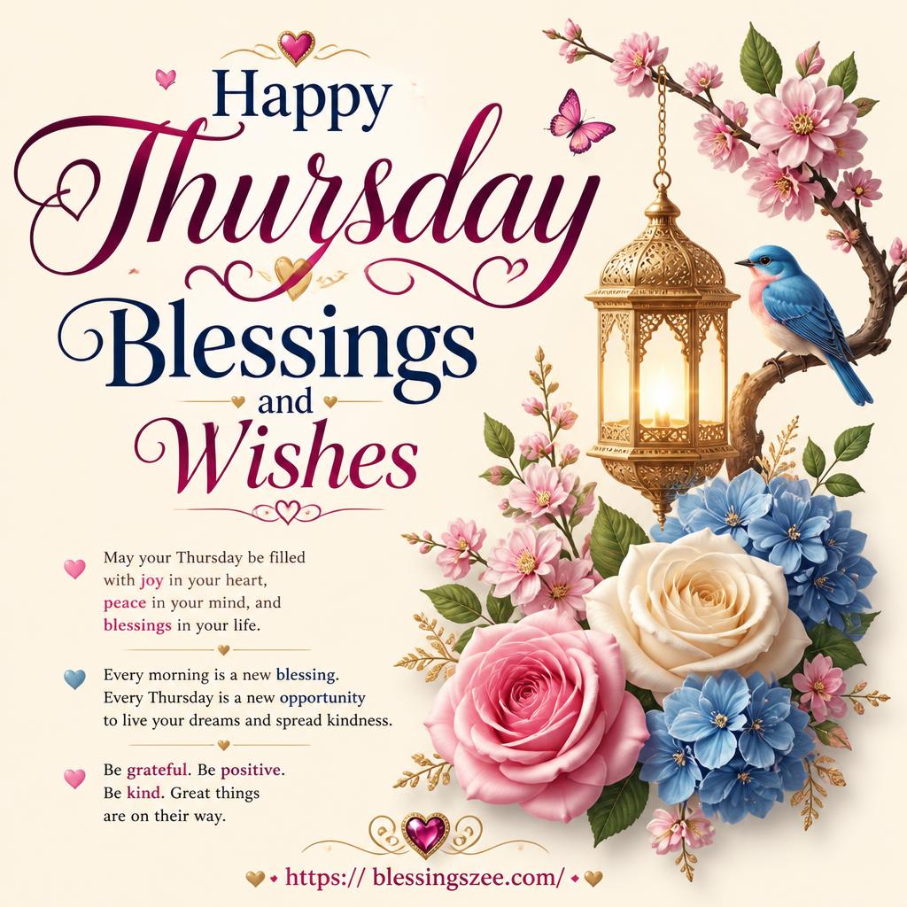 Happy Thursday Blessings and Wishes