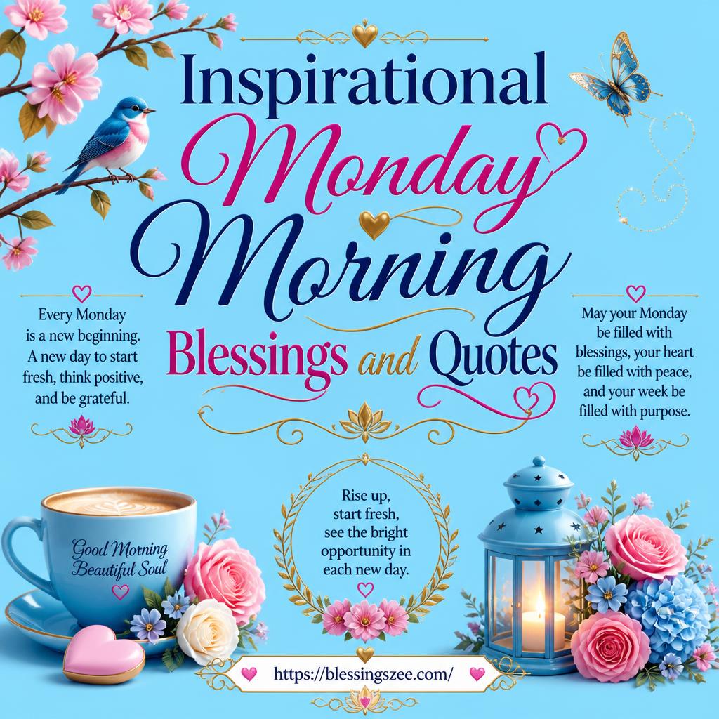 Inspirational Monday Morning Blessings and Quotes