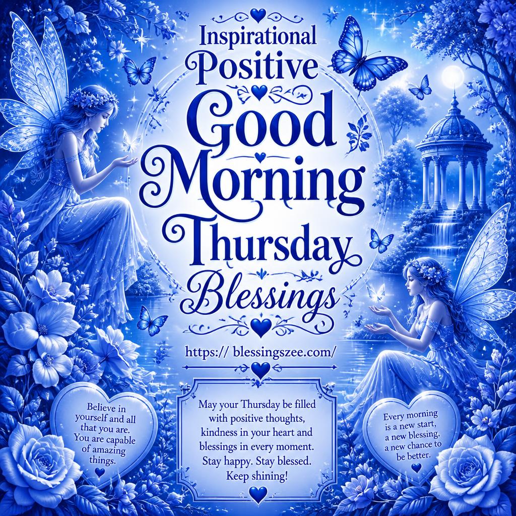Inspirational Positive Good Morning Thursday Blessings