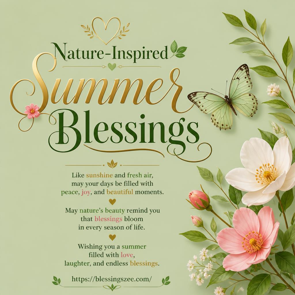 Nature-Inspired Summer Blessings