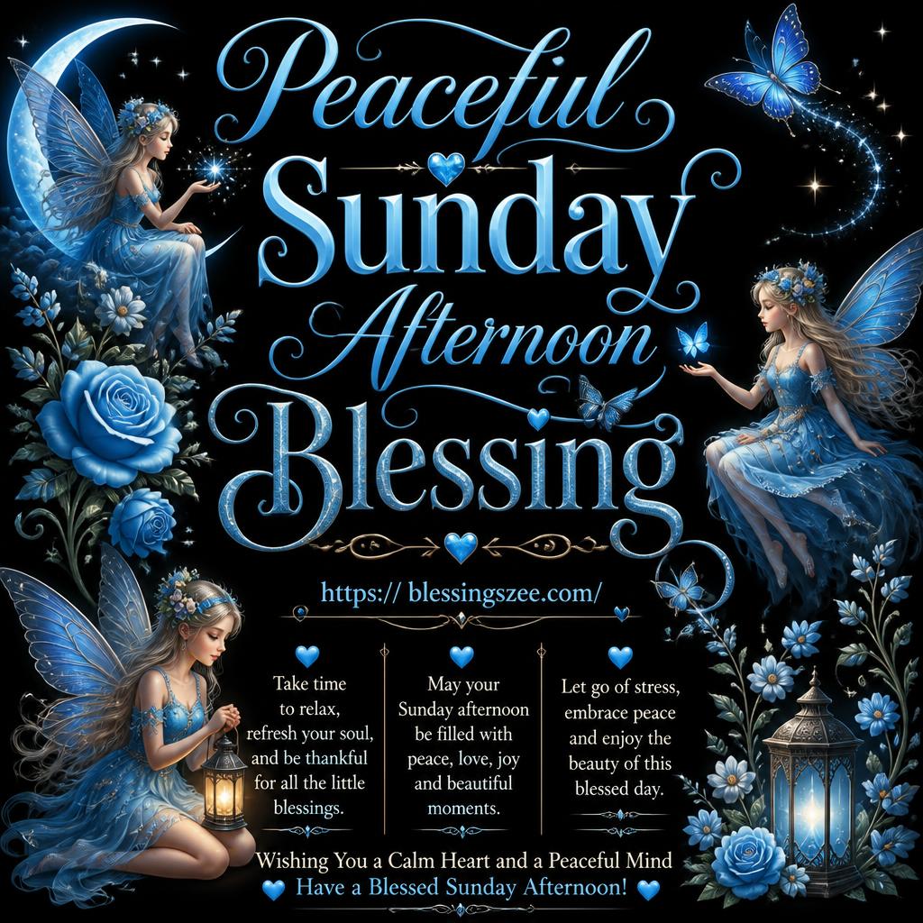 Peaceful Sunday Afternoon Blessing