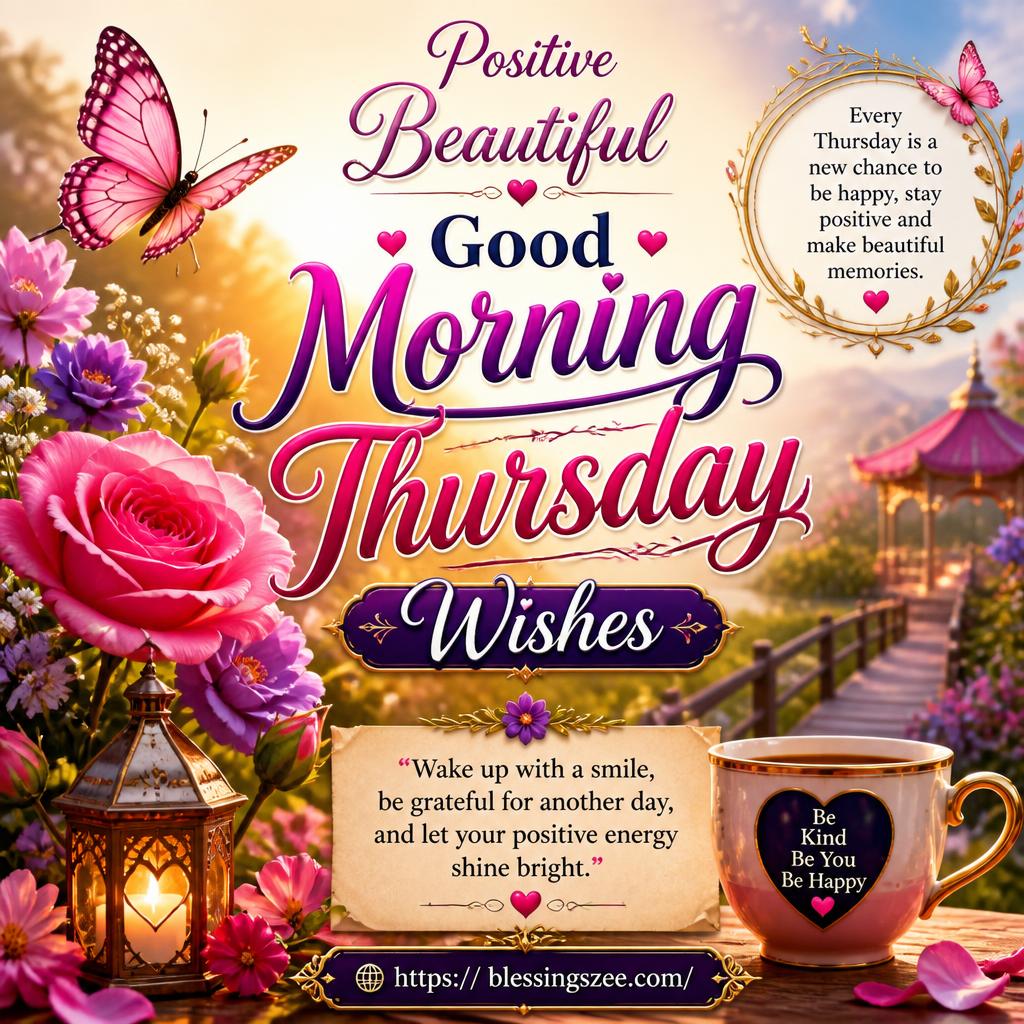 Positive Beautiful Good Morning Thursday Wishes