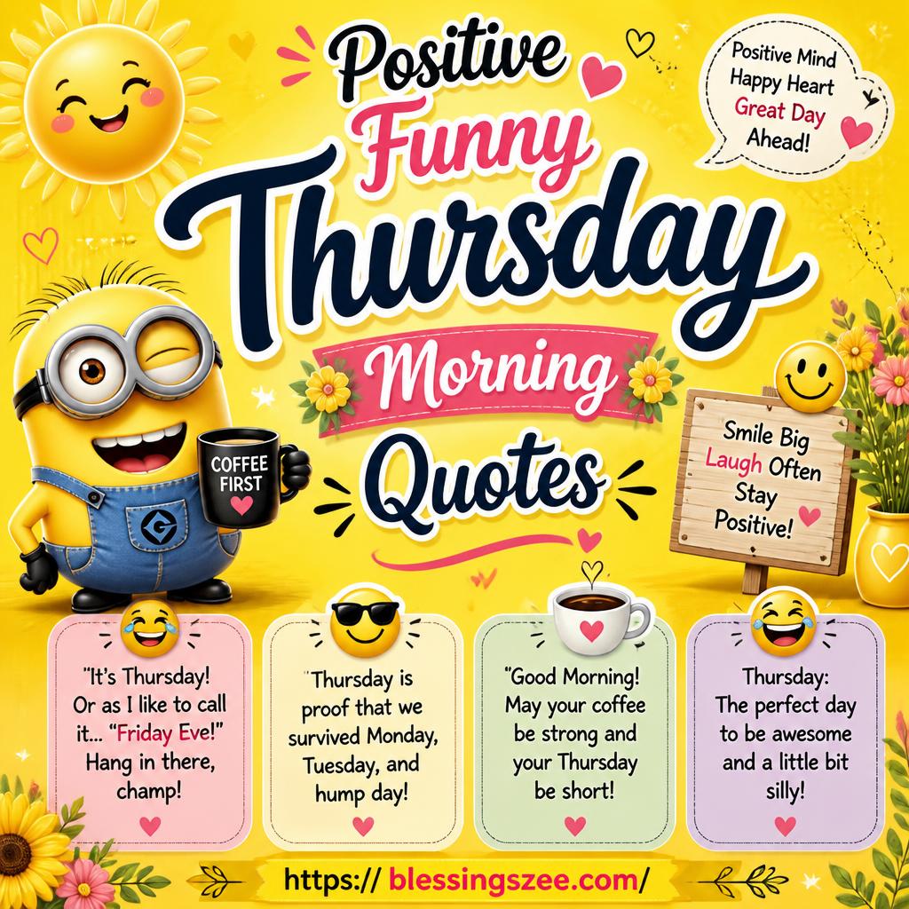 Positive Funny Thursday Morning Quotes