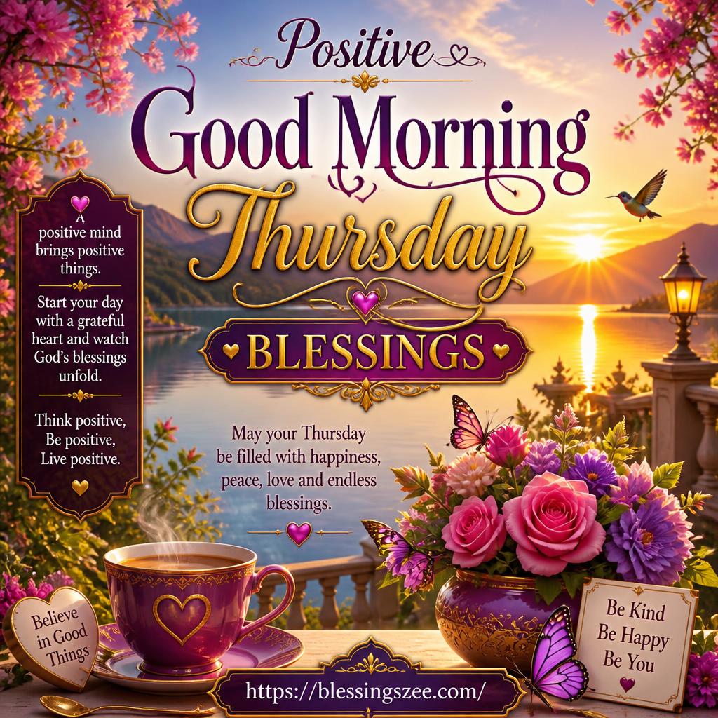 Positive Good Morning Thursday Blessings