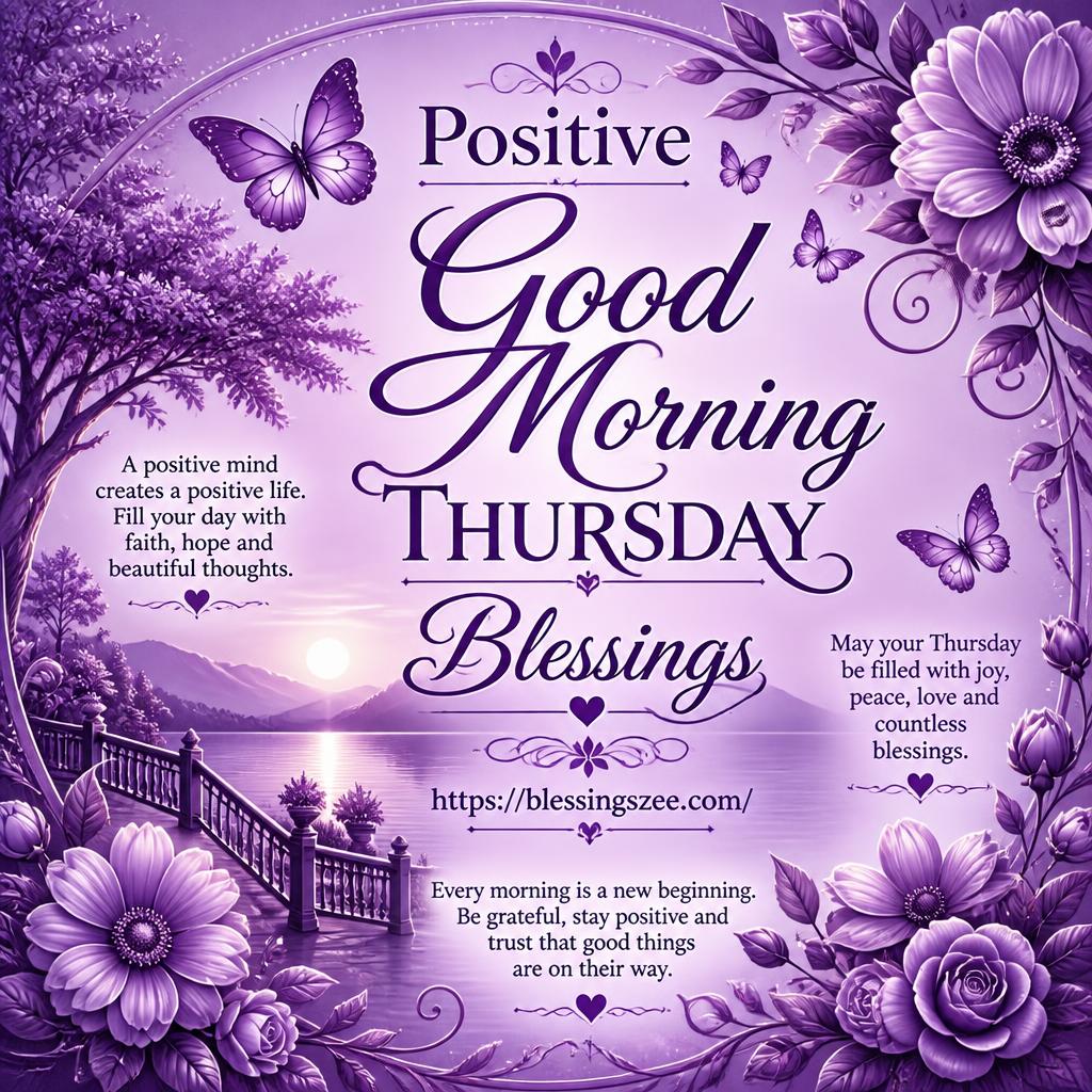 Positive Good Morning Thursday Blessings
