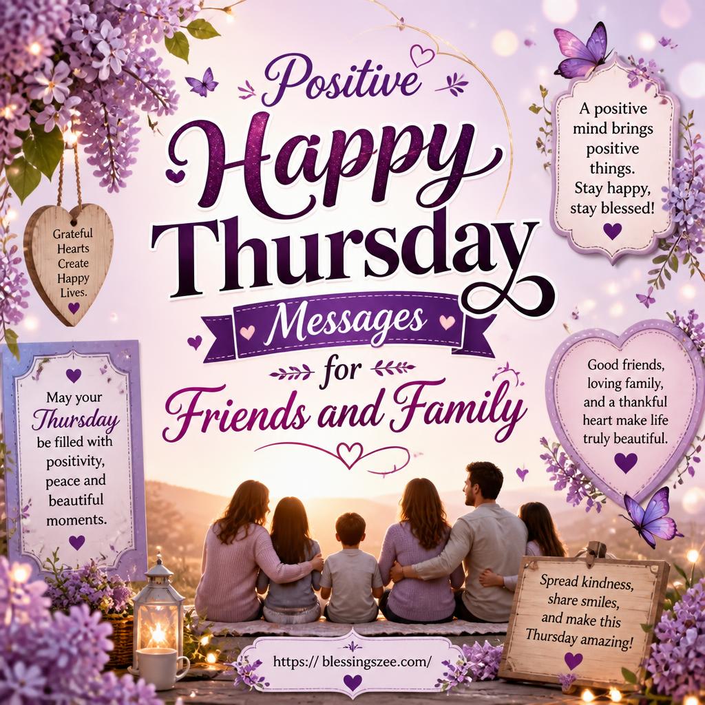 Positive Happy Thursday Messages for Friends and Family