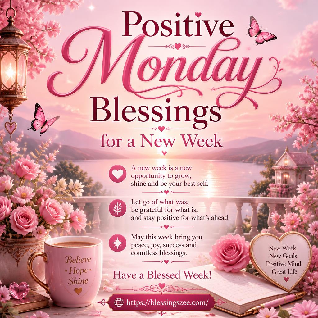 Positive Monday Blessings for a New Week