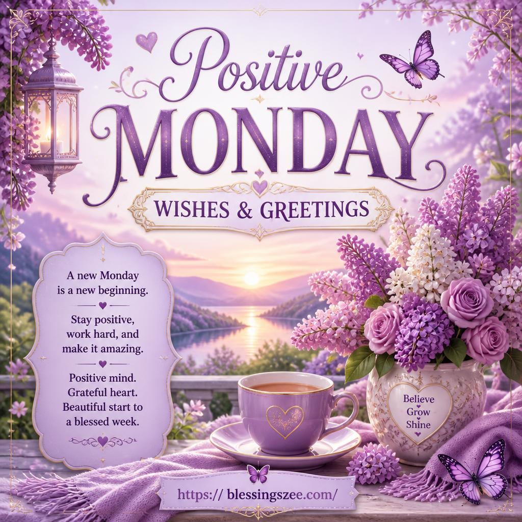 Positive Monday Wishes & Greetings