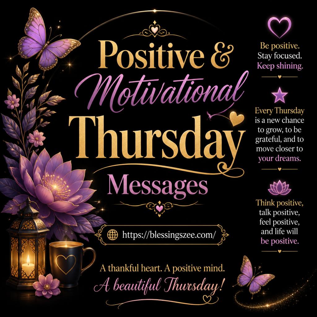 Positive & Motivational Thursday Messages