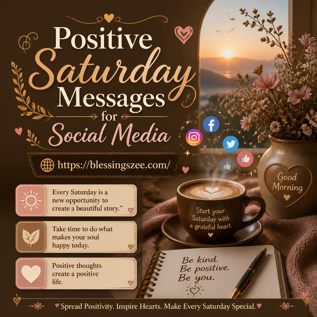 Positive Saturday Messages for Social Media