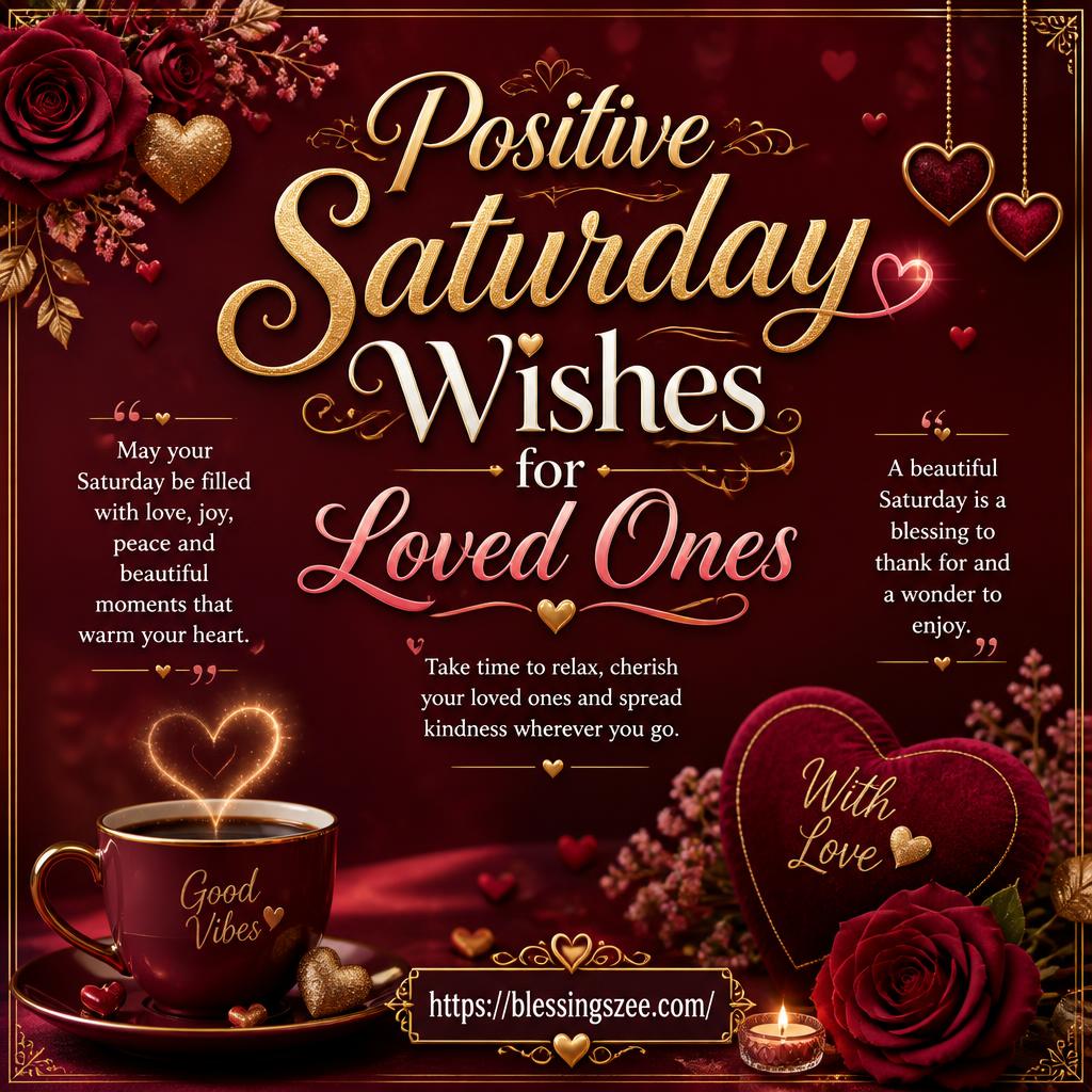 Positive Saturday Wishes for Loved Ones