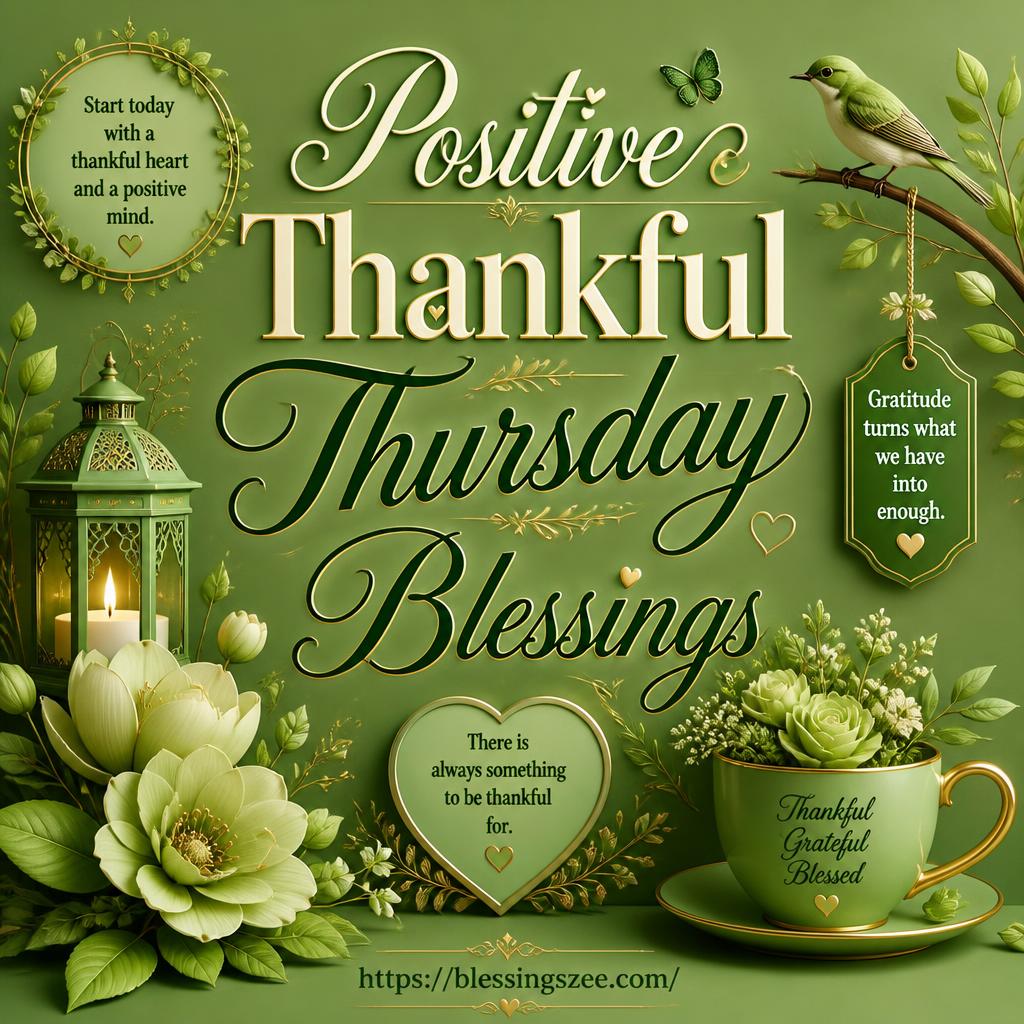 Positive Thankful Thursday Blessings
