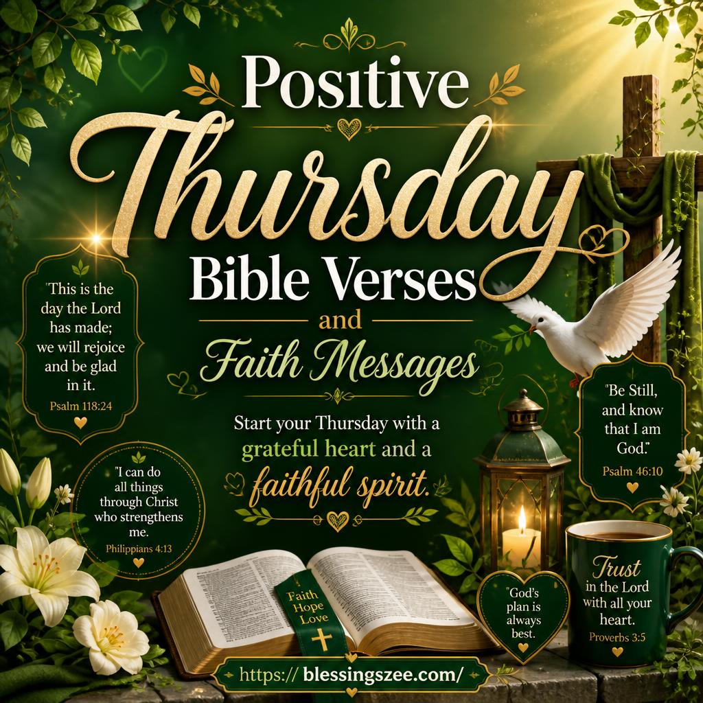 Positive Thursday Bible Verses and Faith Messages