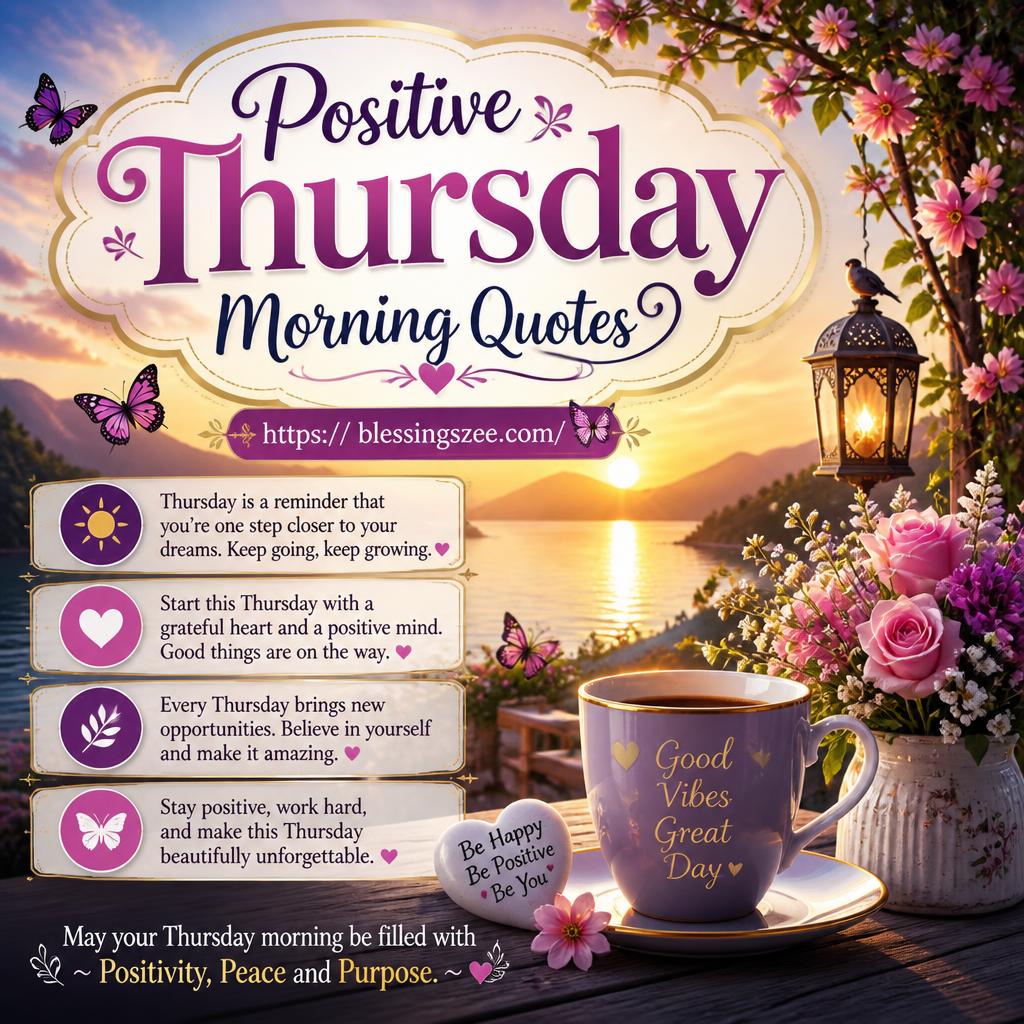 Positive Thursday Morning Quotes