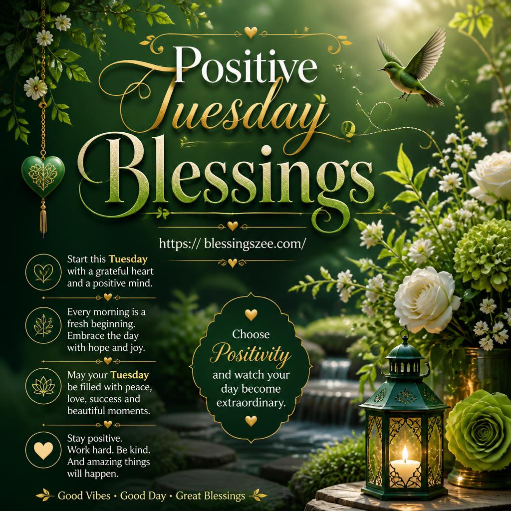 Positive Tuesday Blessings