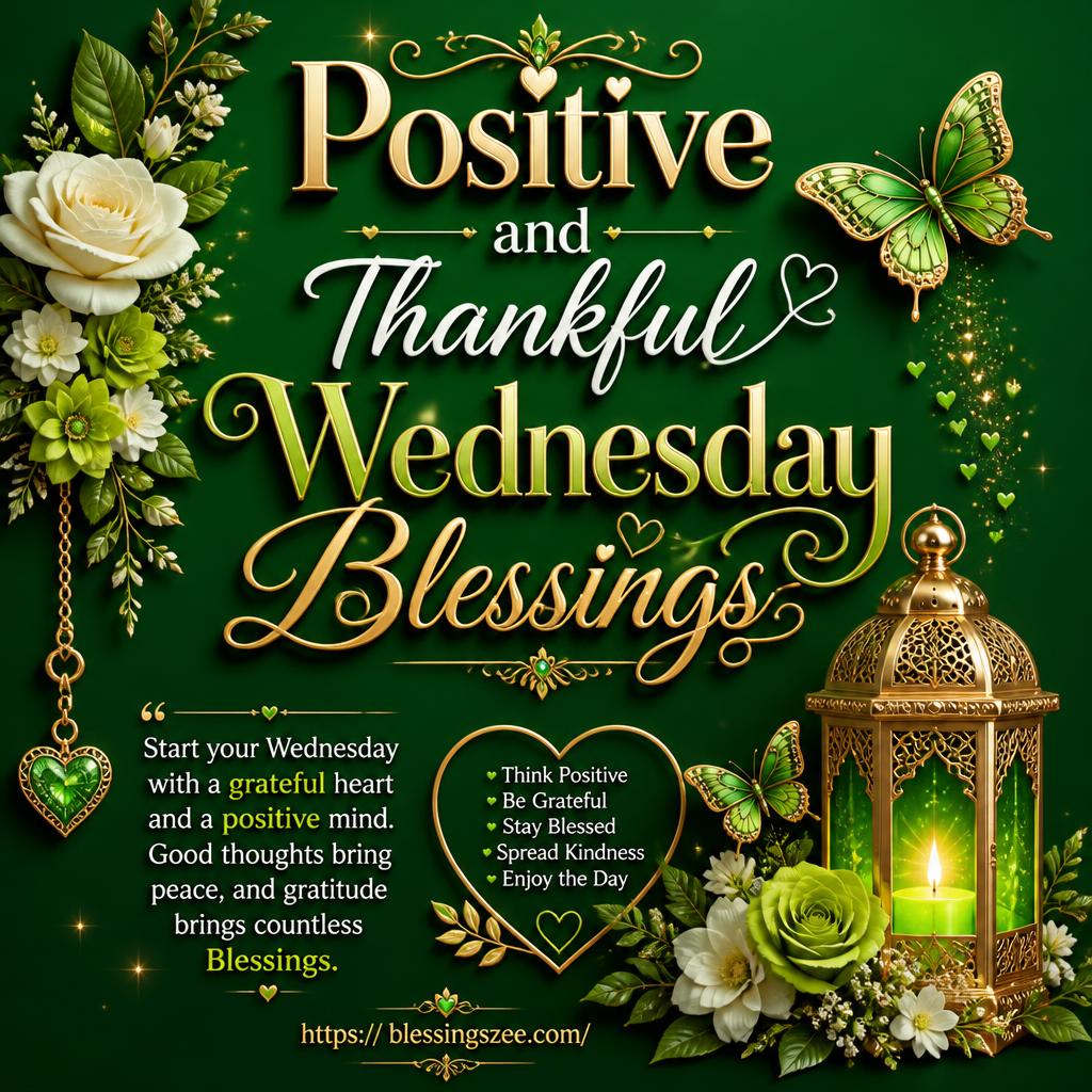 Positive and Thankful Wednesday Blessings