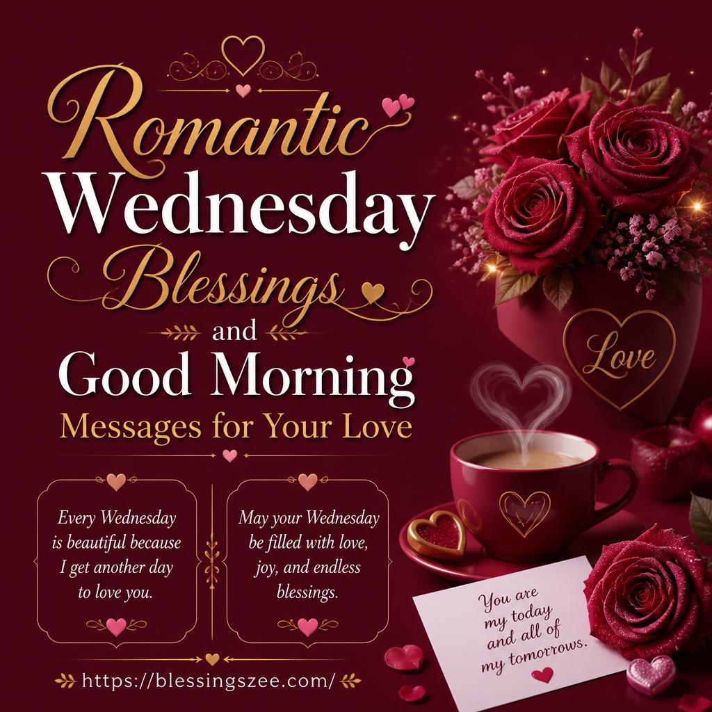 Romantic Wednesday Blessings and Good Morning Messages for Your Love