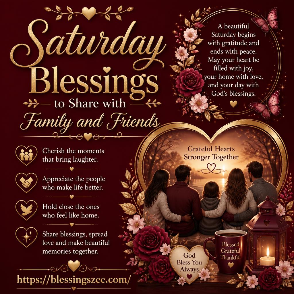 Saturday Blessings to Share with Family and Friends