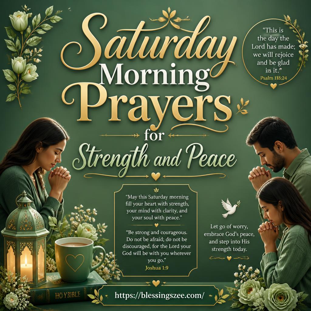 Saturday Morning Prayers for Strength and Peace