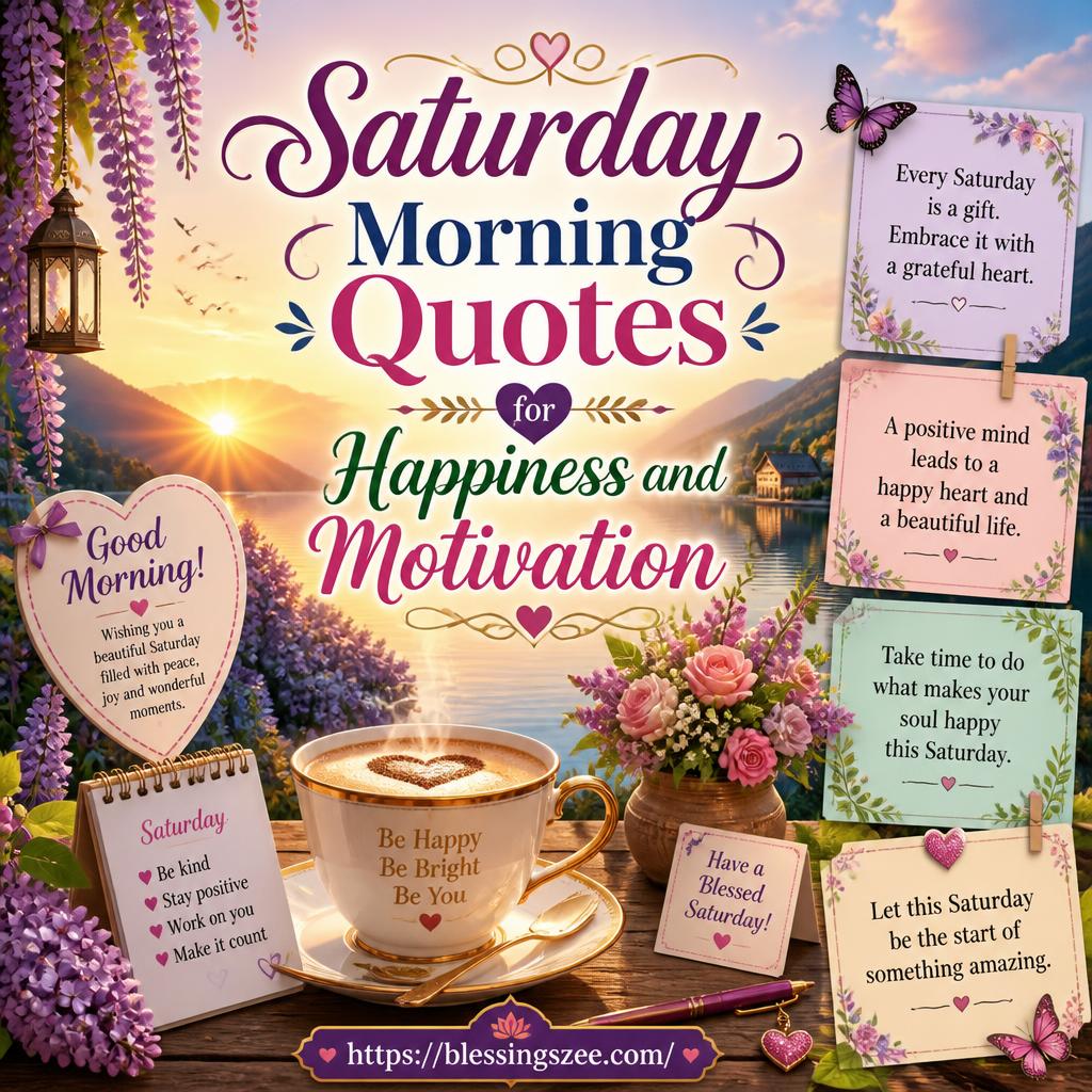 Saturday Morning Quotes for Happiness and Motivation