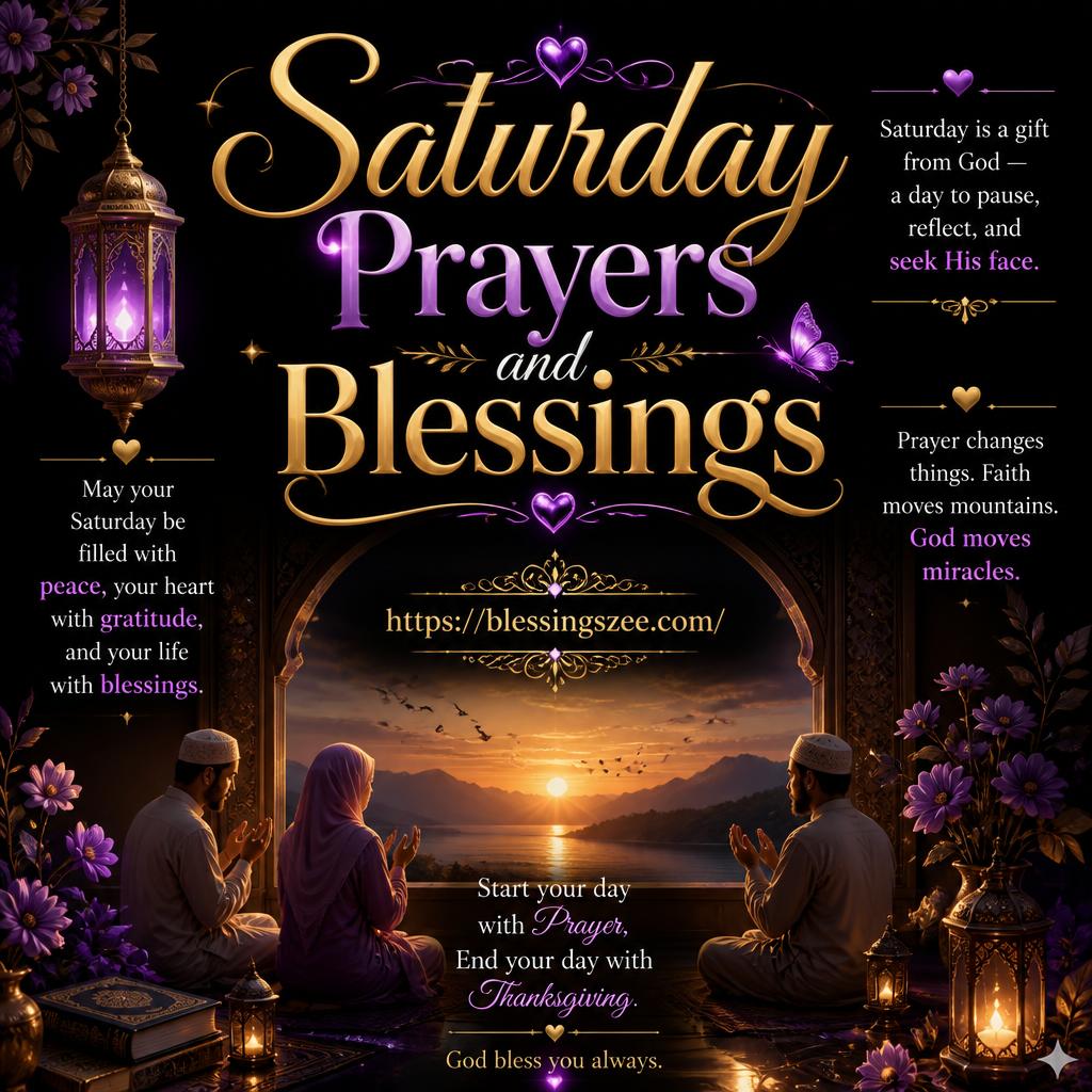 Saturday Prayers and Blessings