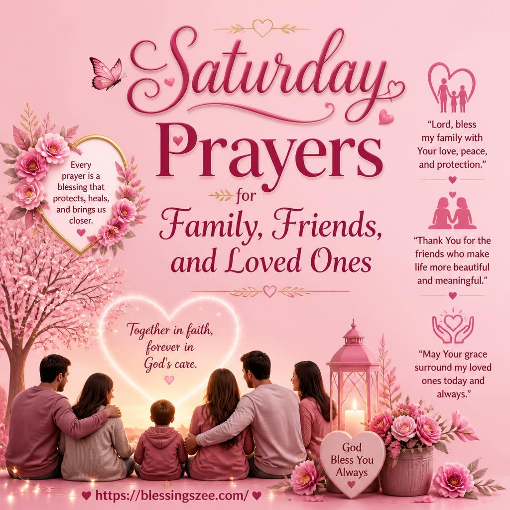 Saturday Prayers for Family, Friends, and Loved Ones