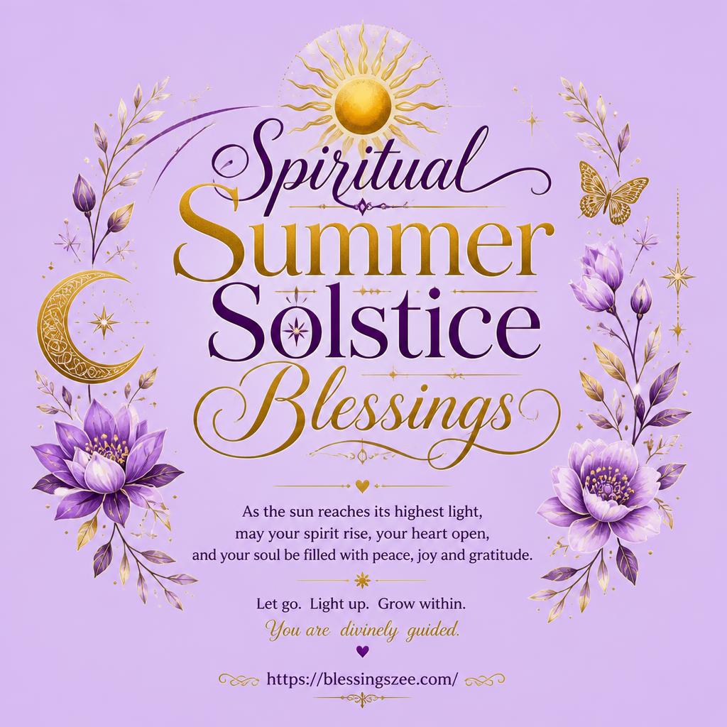 Spiritual Summer Solstice Blessings