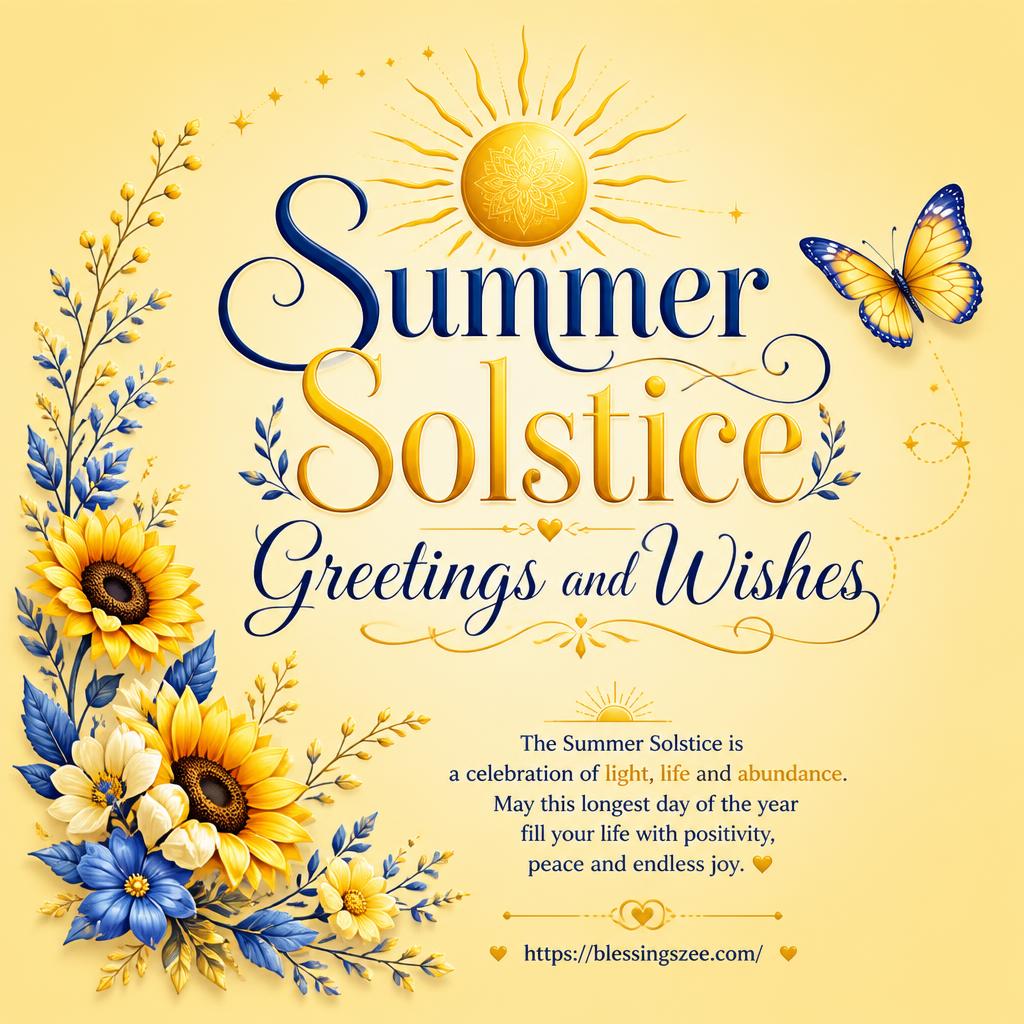 Summer Solstice Greetings and Wishes