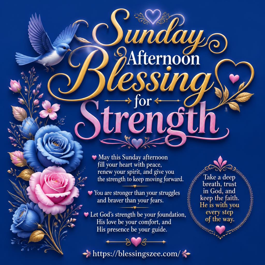 Sunday Afternoon Blessing for Strength