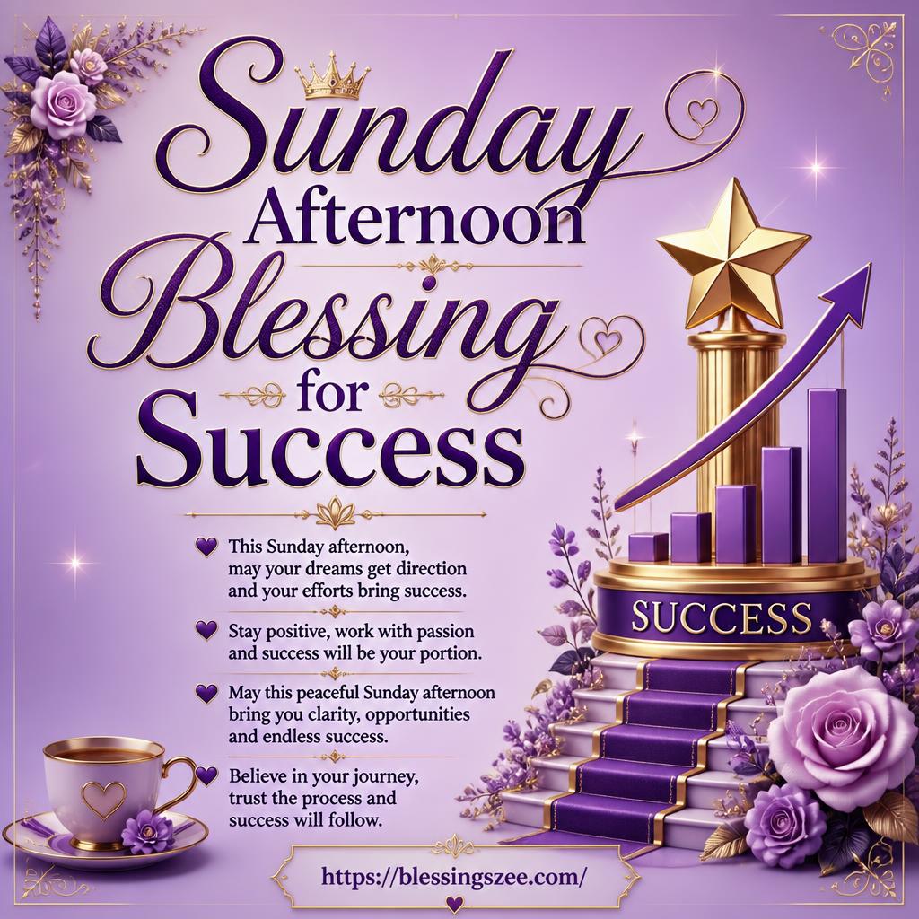 Sunday Afternoon Blessing for Success