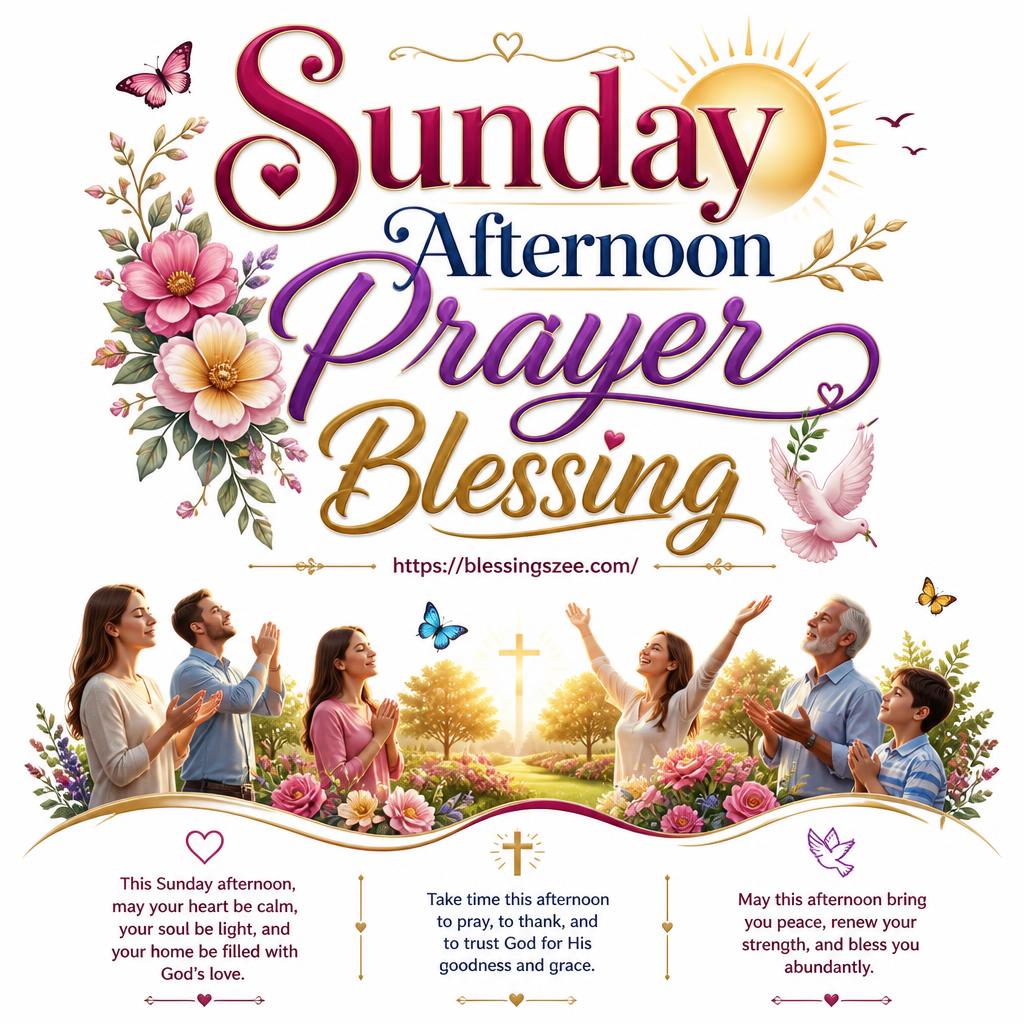 Sunday Afternoon Prayer Blessing