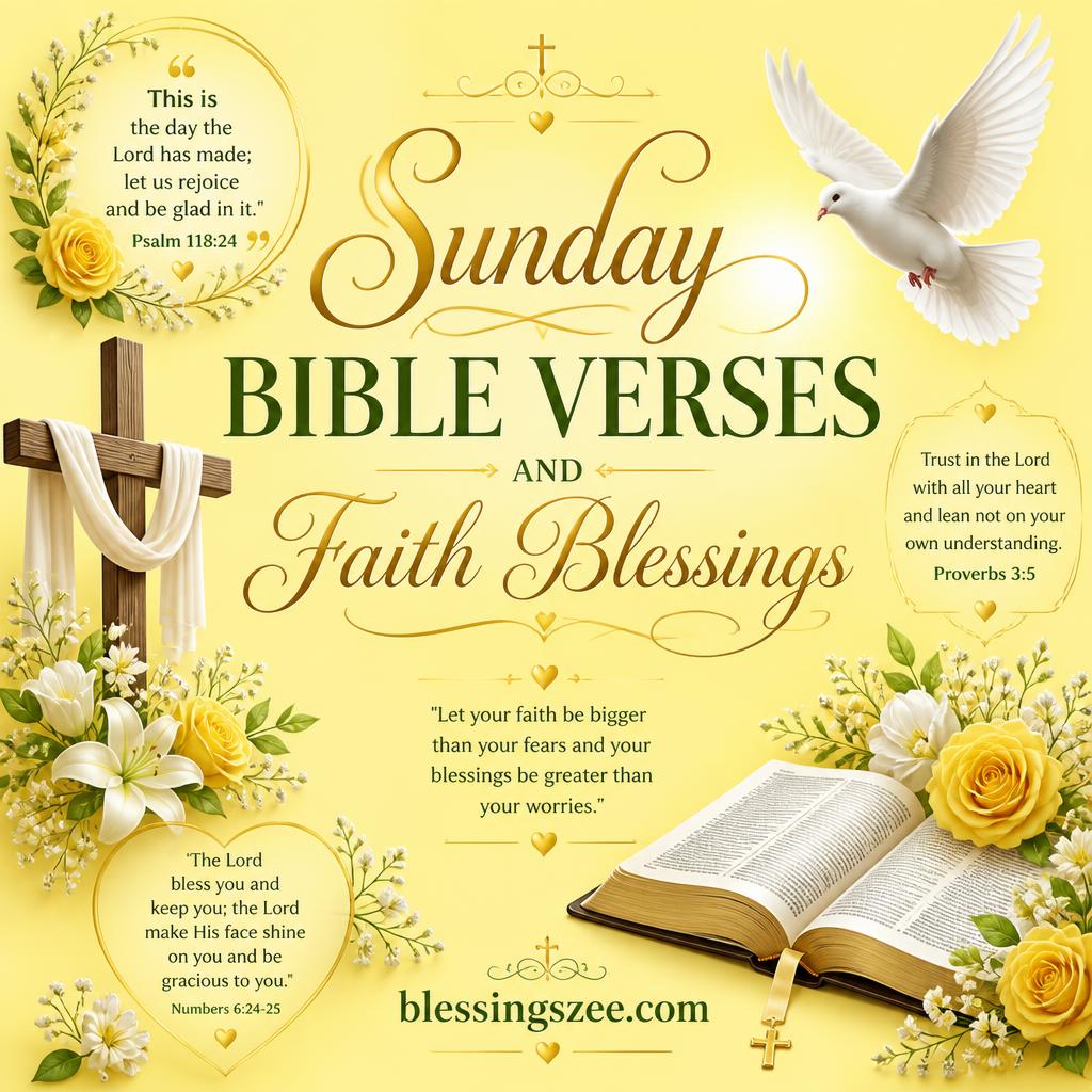 Sunday Bible Verses and Faith Blessings