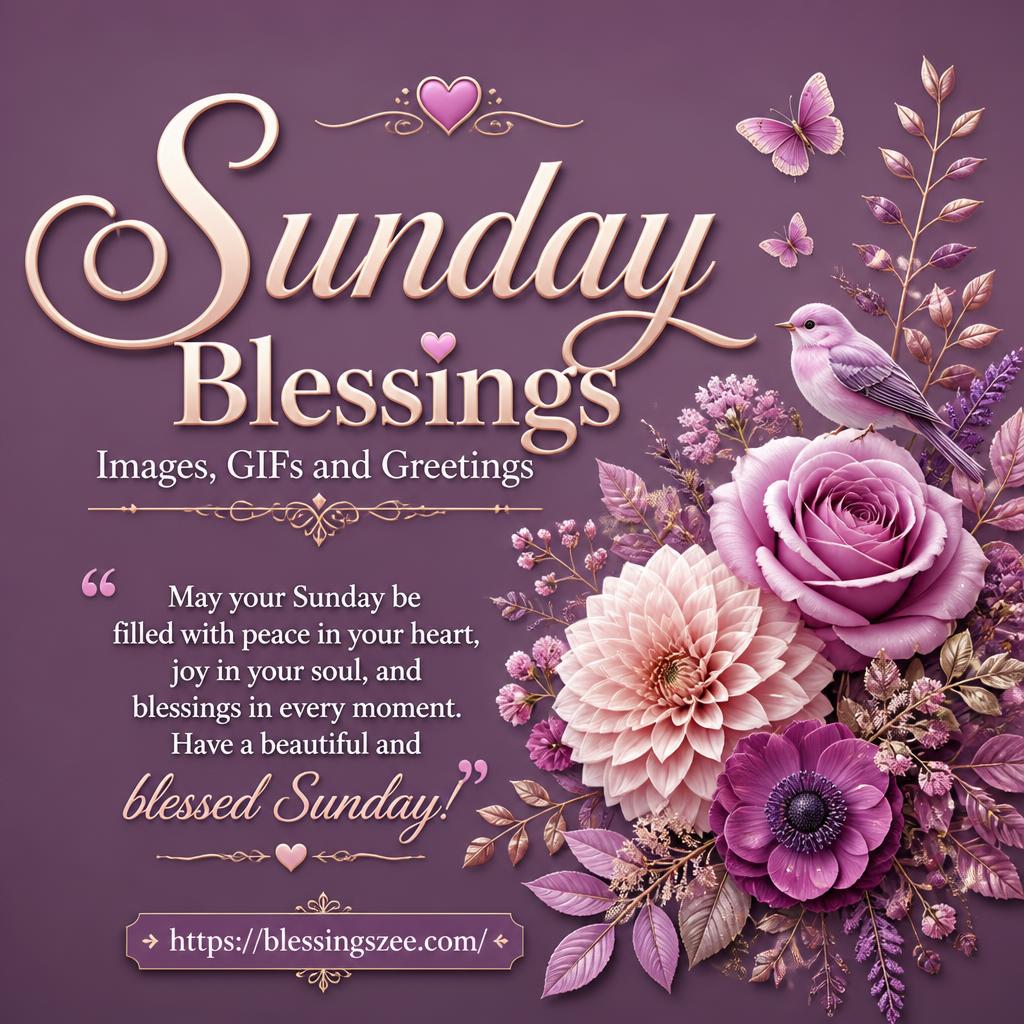 Sunday Blessings Images, GIFs and Greetings