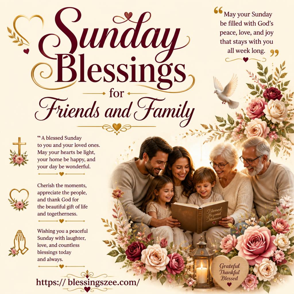 Sunday Blessings for Friends and Family