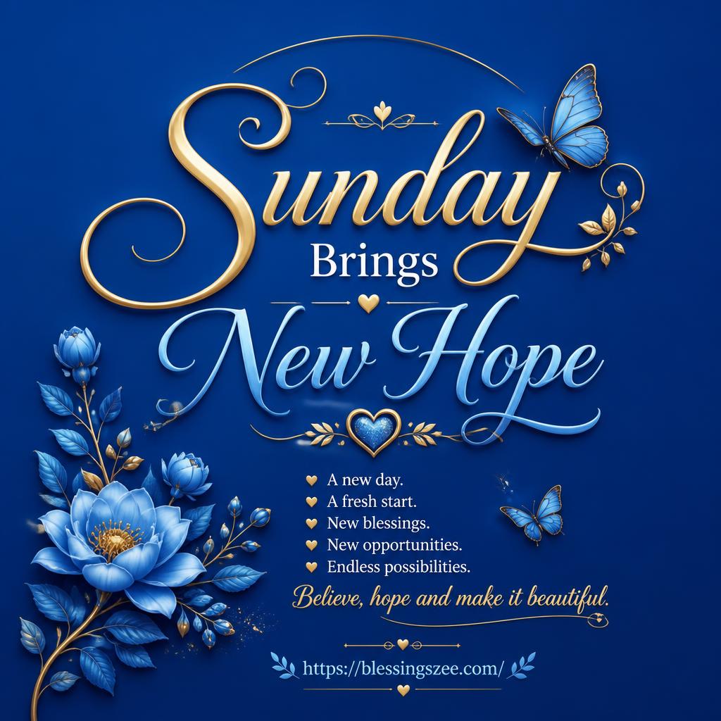 Sunday Brings New Hope