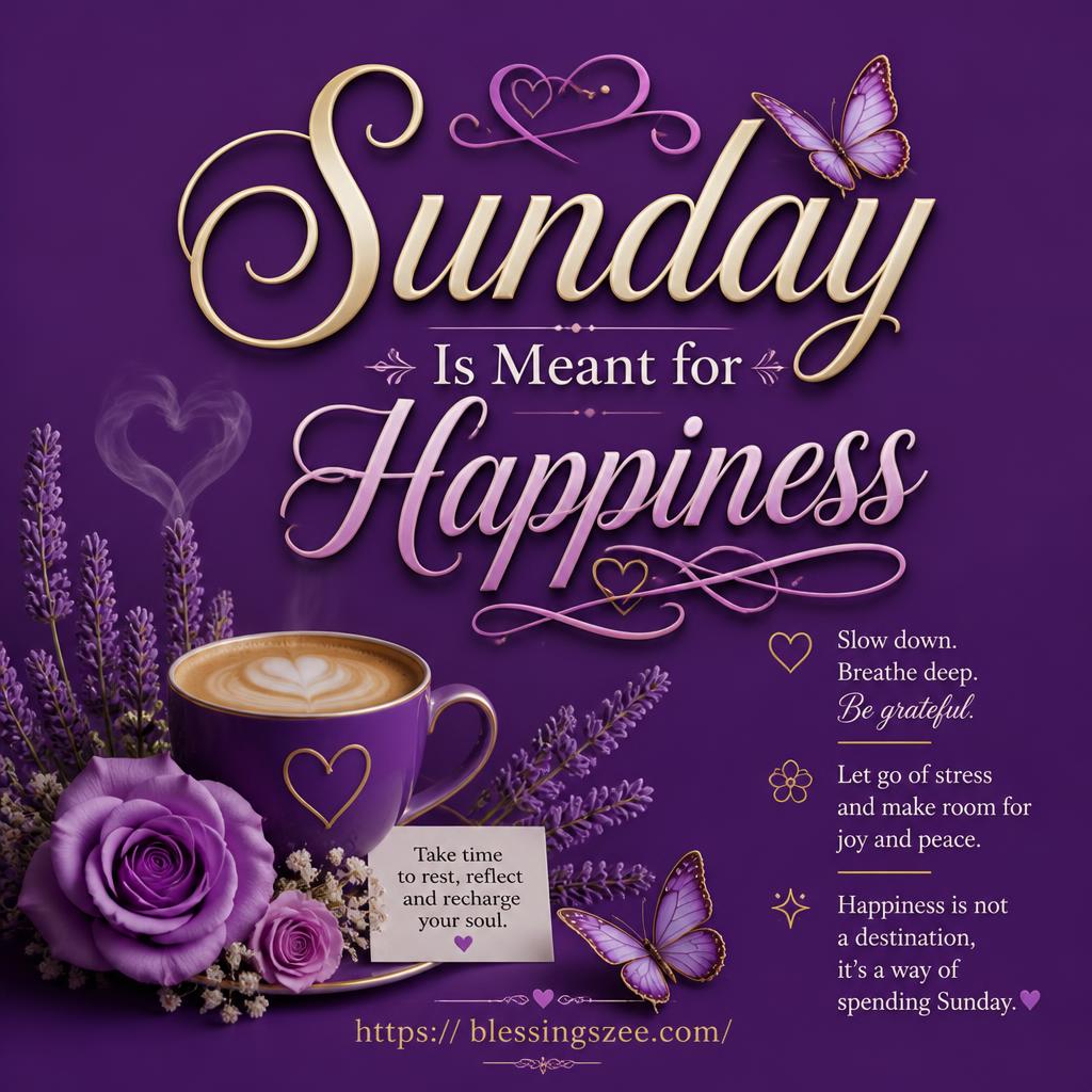 Sunday Is Meant for Happiness