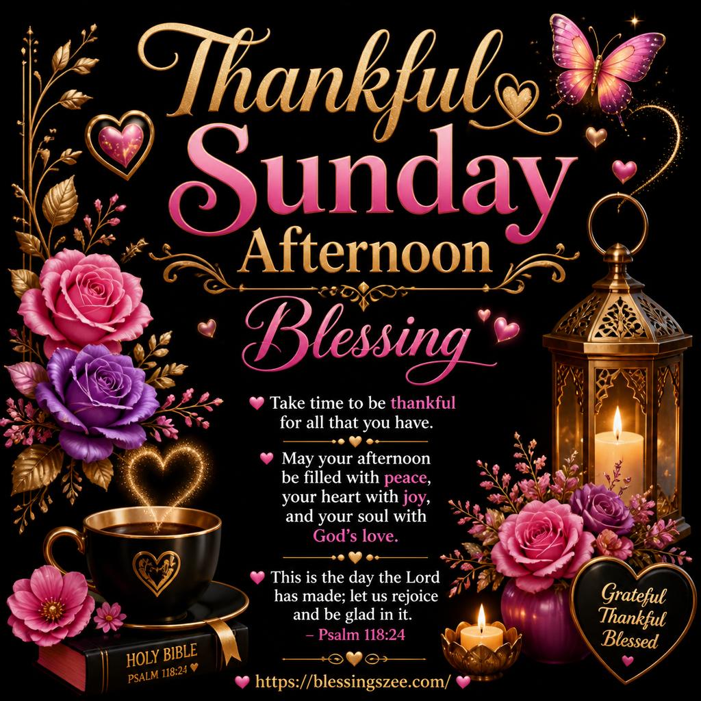 Thankful Sunday Afternoon Blessings