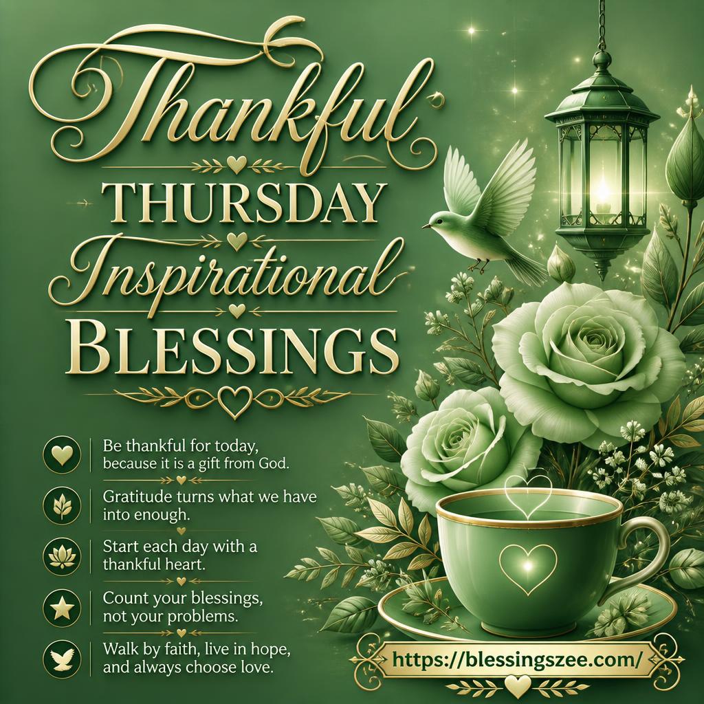 Thankful Thursday Inspirational Blessings