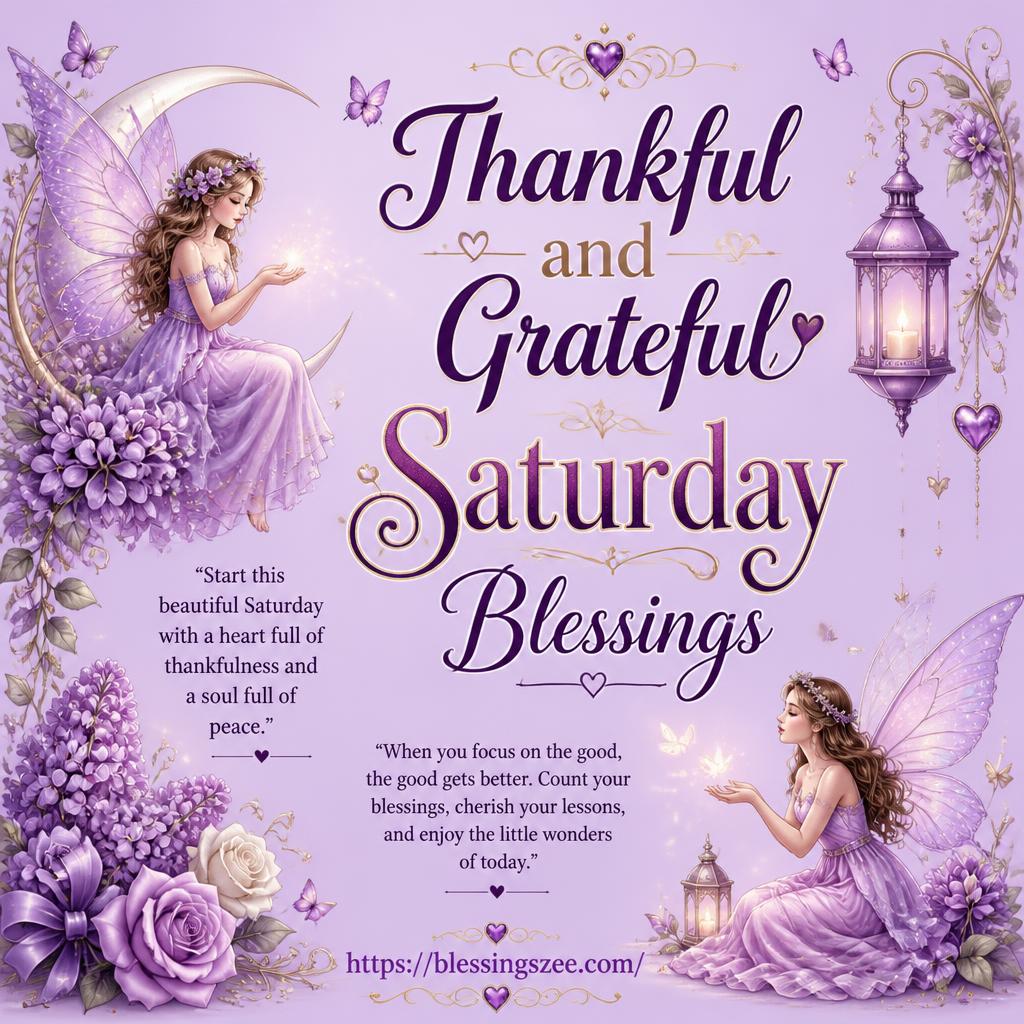 Thankful and Grateful Saturday Blessings