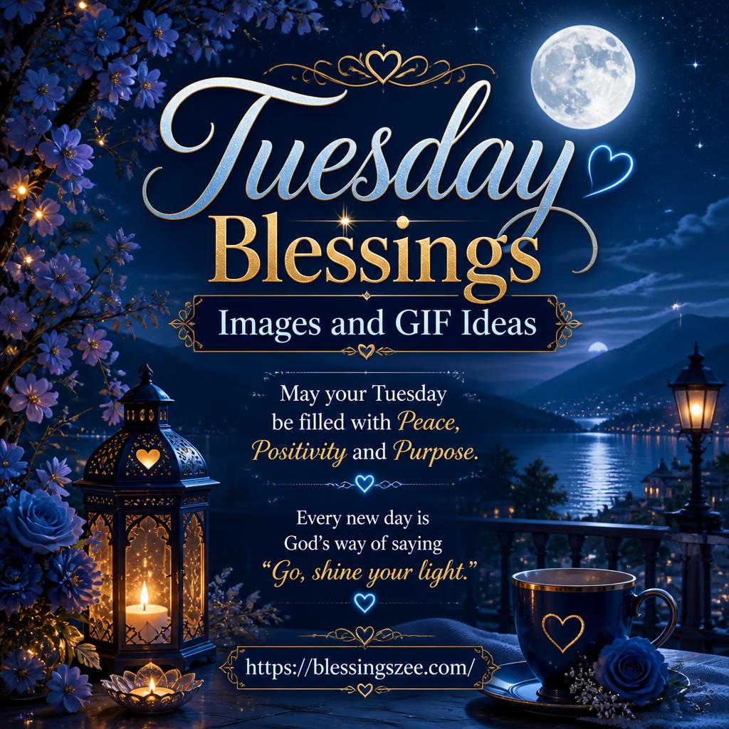 Tuesday Blessings Images and GIF Ideas