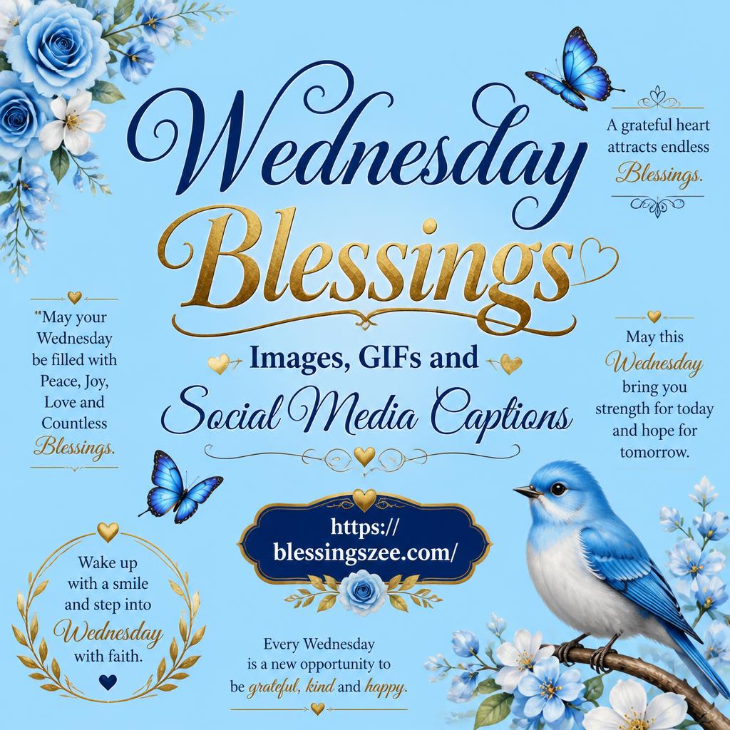 Wednesday Blessings Images, GIFs and Social Media Captions