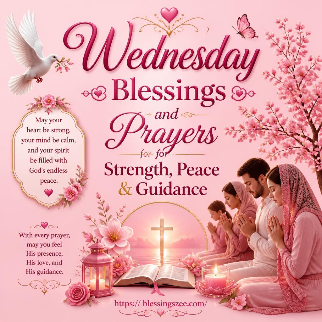 Wednesday Blessings and Prayers for Strength, Peace & Guidance