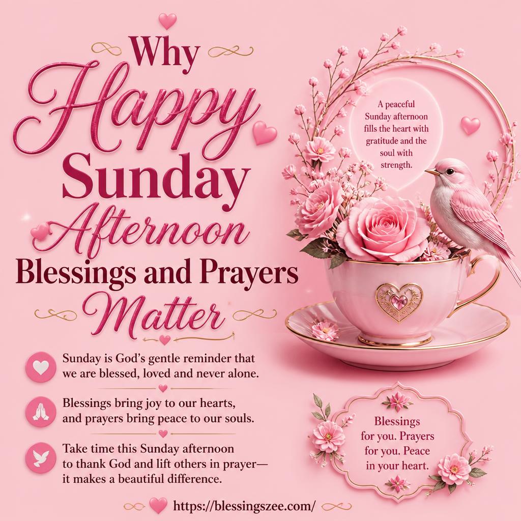 Why Happy Sunday Afternoon Blessings and Prayers Matter