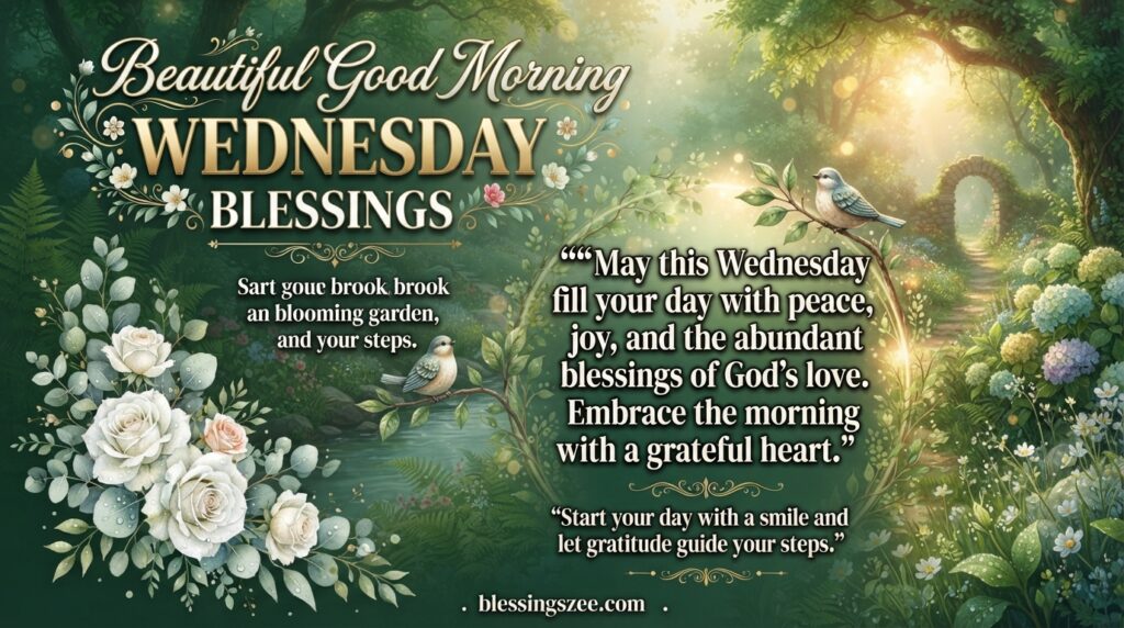 Beautiful Good Morning Wednesday Blessings