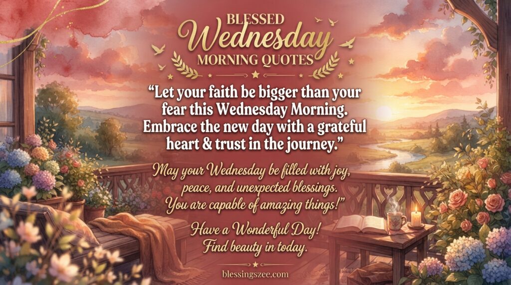Blessed Wednesday Morning Quotes
